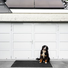 openslaande garagedeur met vaste zijpanelen | Brabant Deur